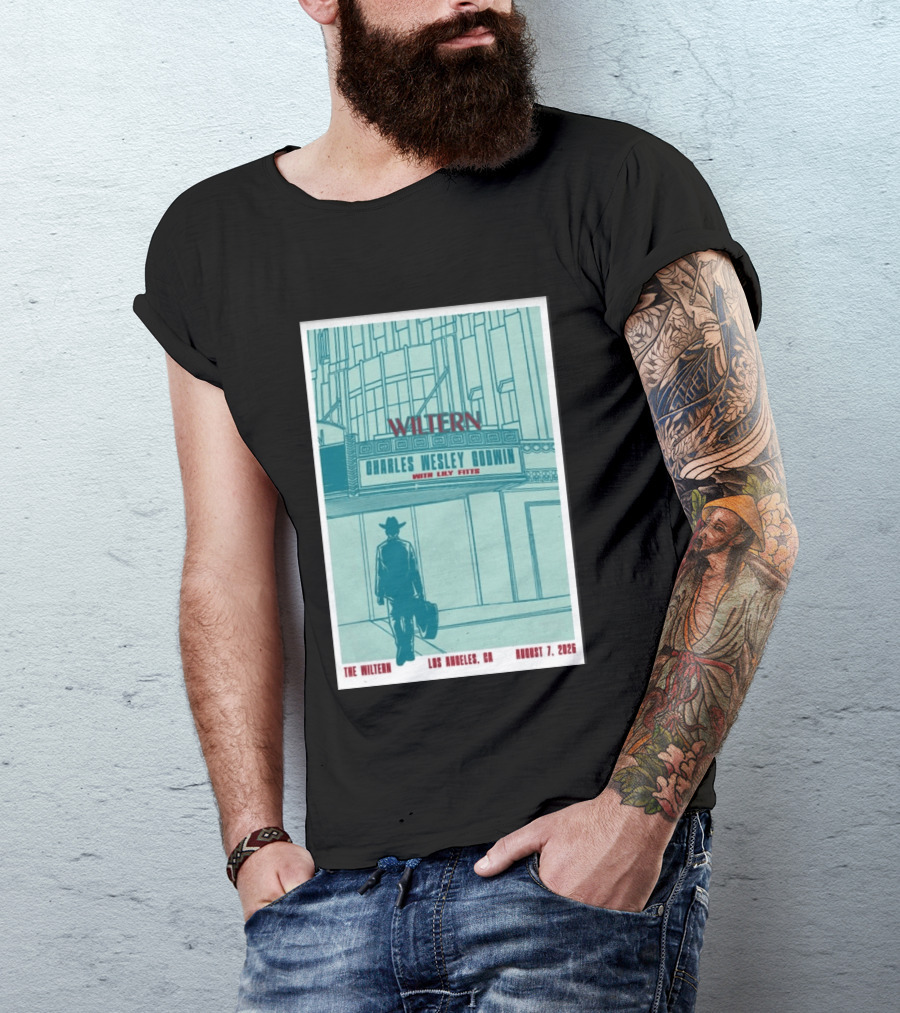 Charles Wesley Godwin Live At The Wiltern With Lilly Hiatt August 7 2026 Los Angeles CA T-Shirt