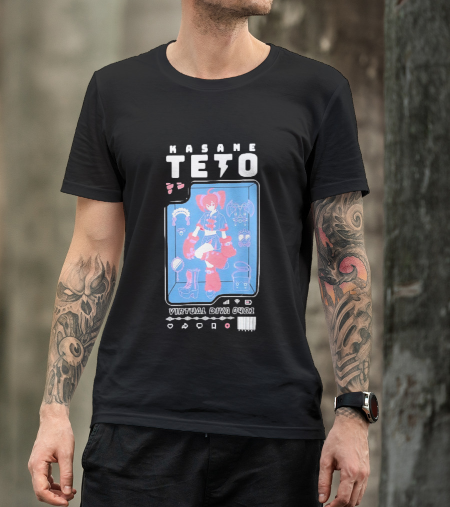 Kasane Teto Virtual Diva 0401 Vocaloid Anime Accessories And Outfit Collection T-Shirt
