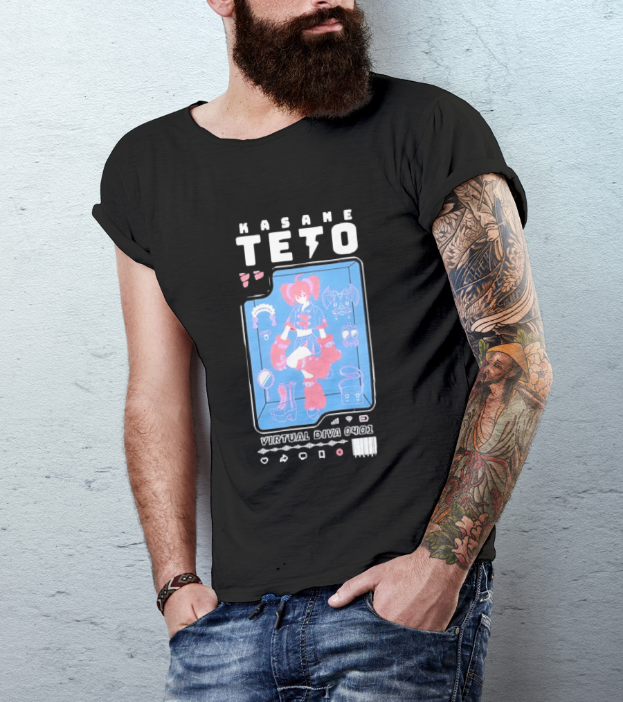 Kasane Teto Virtual Diva 0401 Vocaloid Anime Accessories And Outfit Collection T-Shirt
