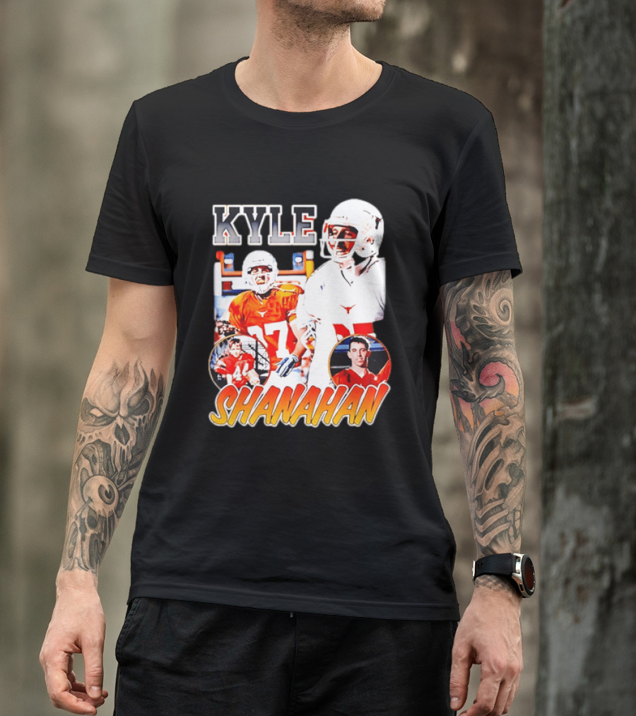 Kyle Shanahan Texas Longhorns Football Legend Player Number 17 T-Shirt