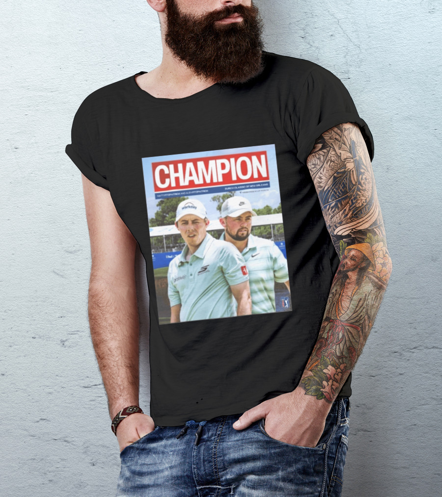 Champion Matt Fitzpatrick Alex Fitzpatrick Zurich Classic New Orleans PGA Tour T-Shirt