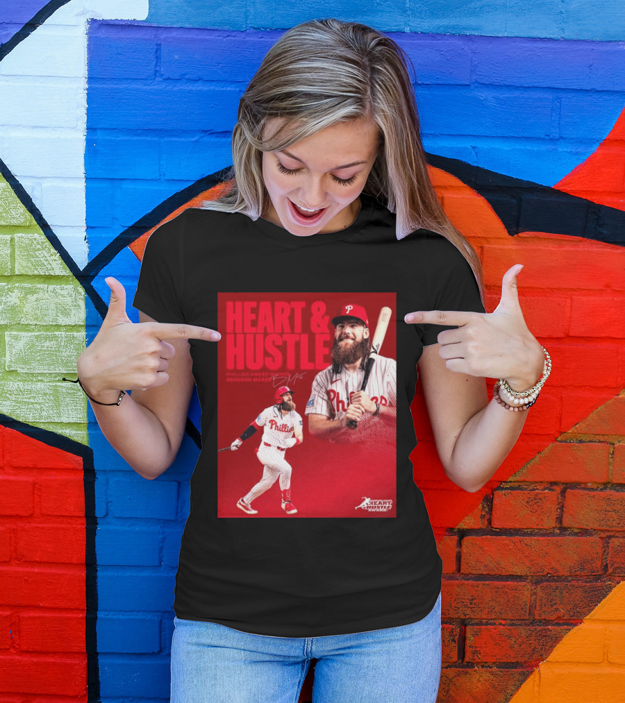 Philadelphia Phillies Heart & Hustle Award Winner Brandon Marsh T-Shirt
