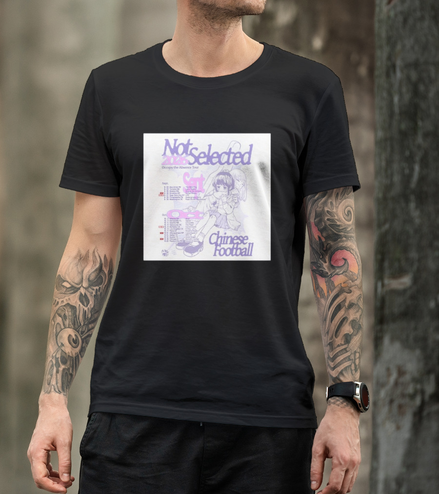 Not Selected 2026 Occupy The Absence Tour Chinese Football Anime T-Shirt