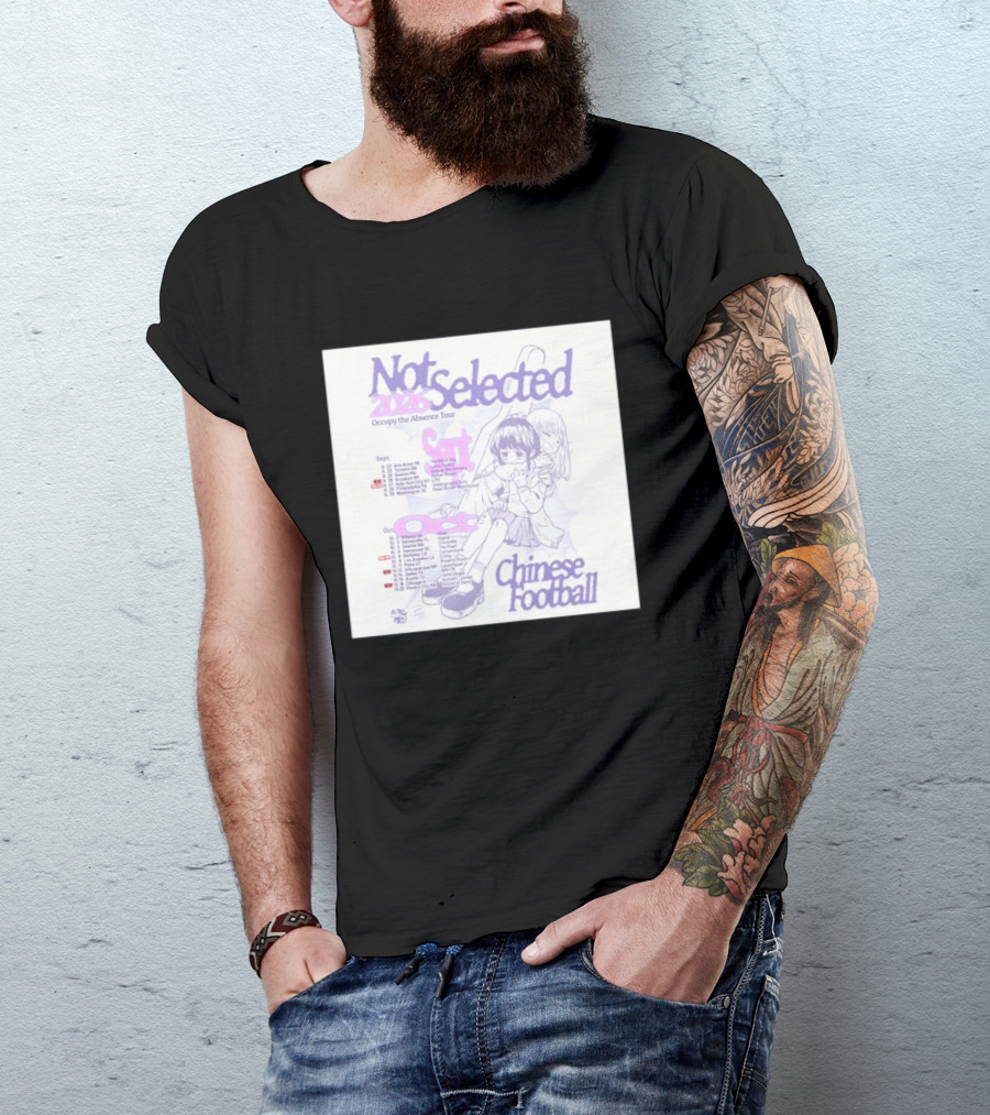 Not Selected 2026 Occupy The Absence Tour Chinese Football Anime T-Shirt