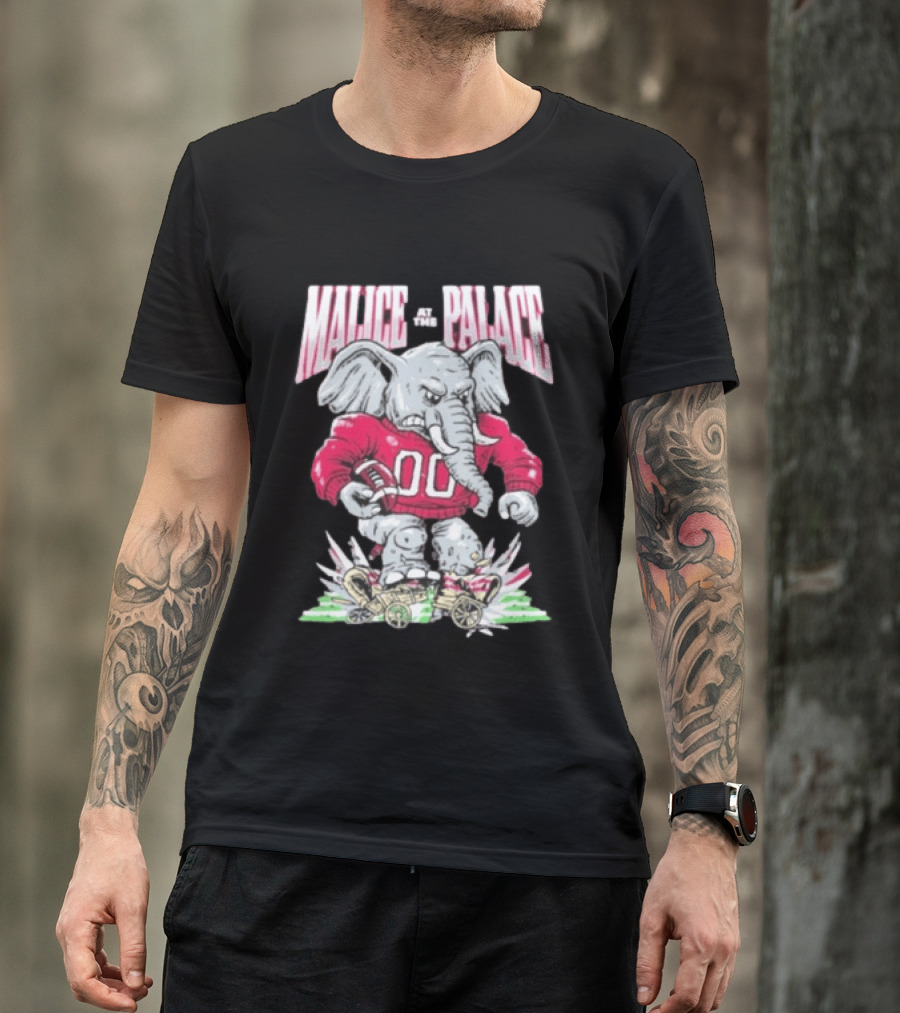 Alabama Crimson Tide Malice At The Palace Elephant 00 Beat Ou T-Shirt
