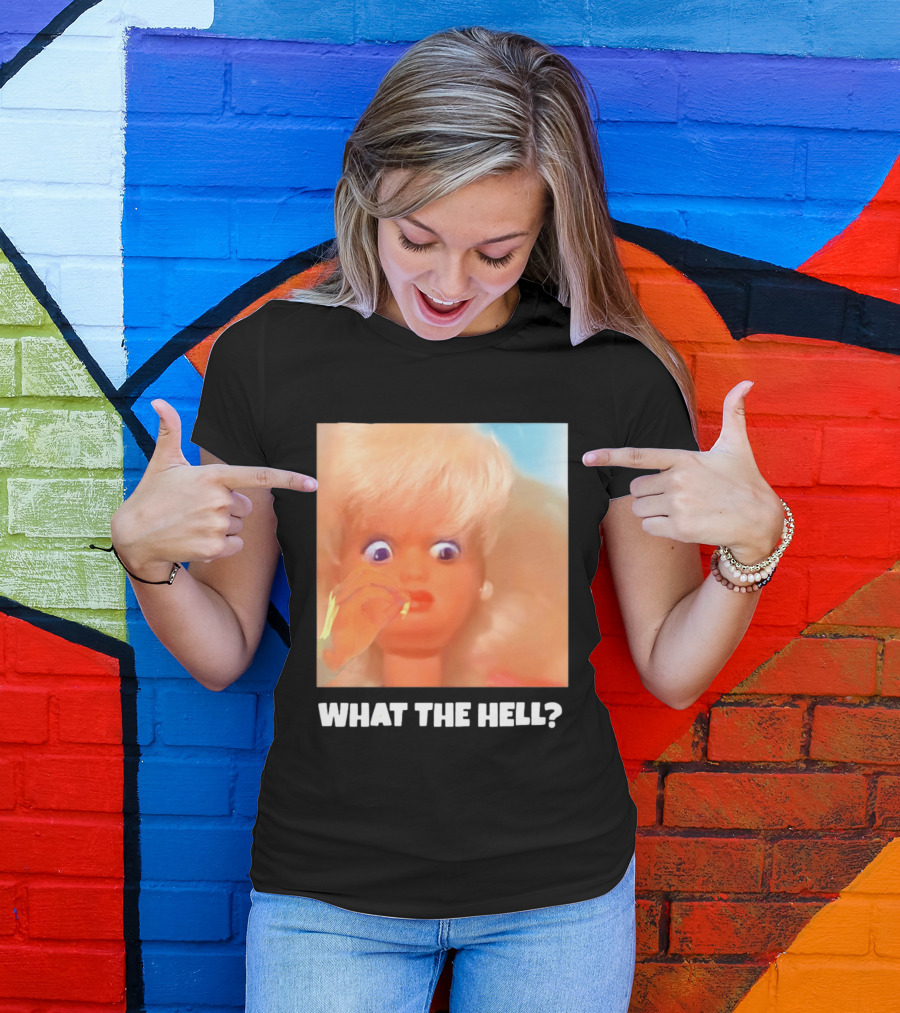 What The Hell Doll Meme Reaction Funny Expression T-Shirt