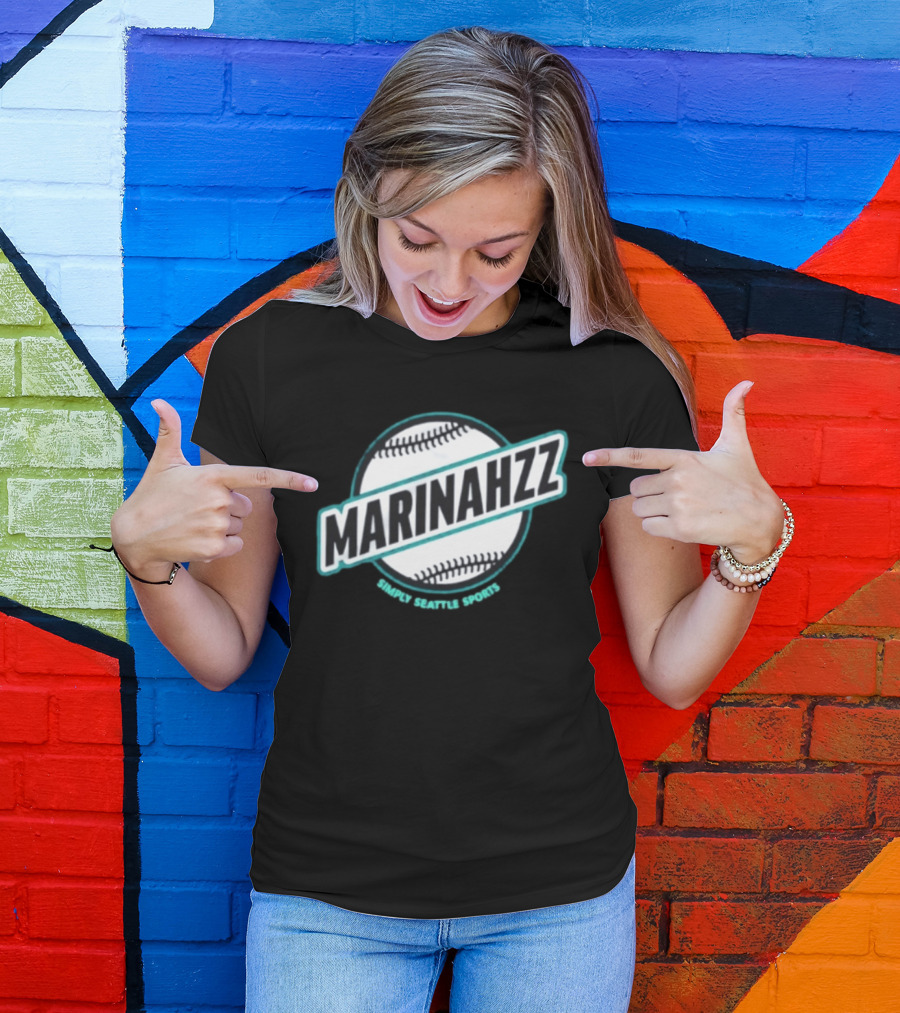 Marinahzz Simply Seattle Mariners Sports Baseball T-Shirt