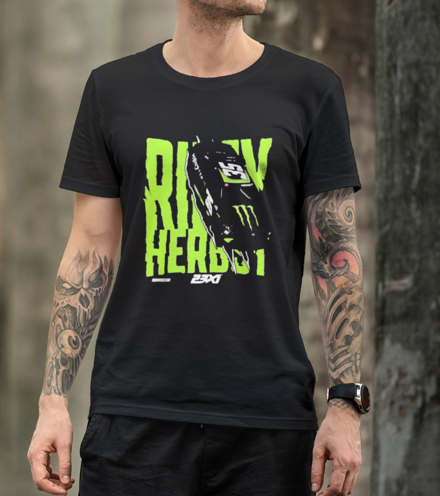 Riley Herbst 2023 23XI NASCAR Monster Energy Racing 98 T-Shirt