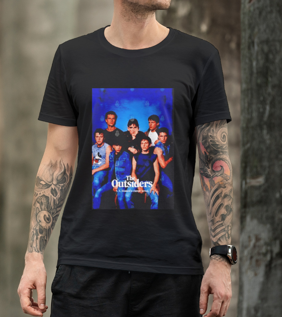 The Outsiders S E Hinton's Classic Novel Cover Group T-Shirt