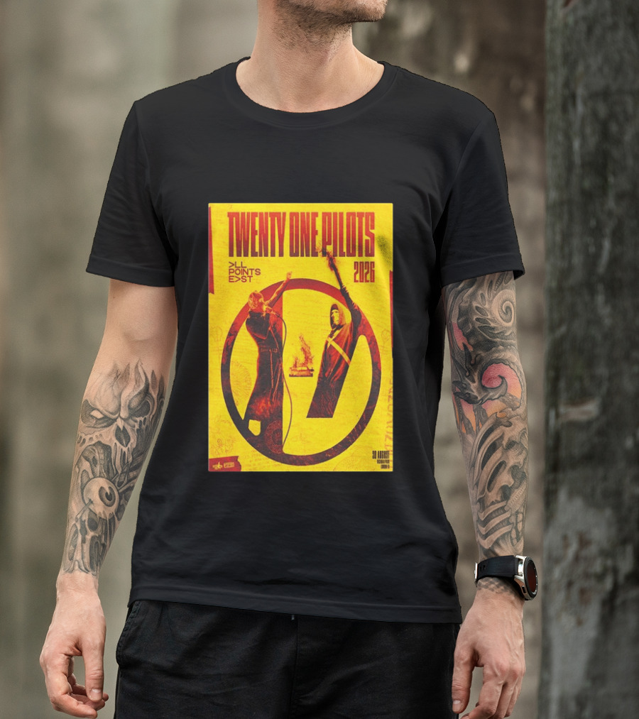 Twenty One Pilots All Points East 2026 Victoria Park London August 30 Tour T-Shirt