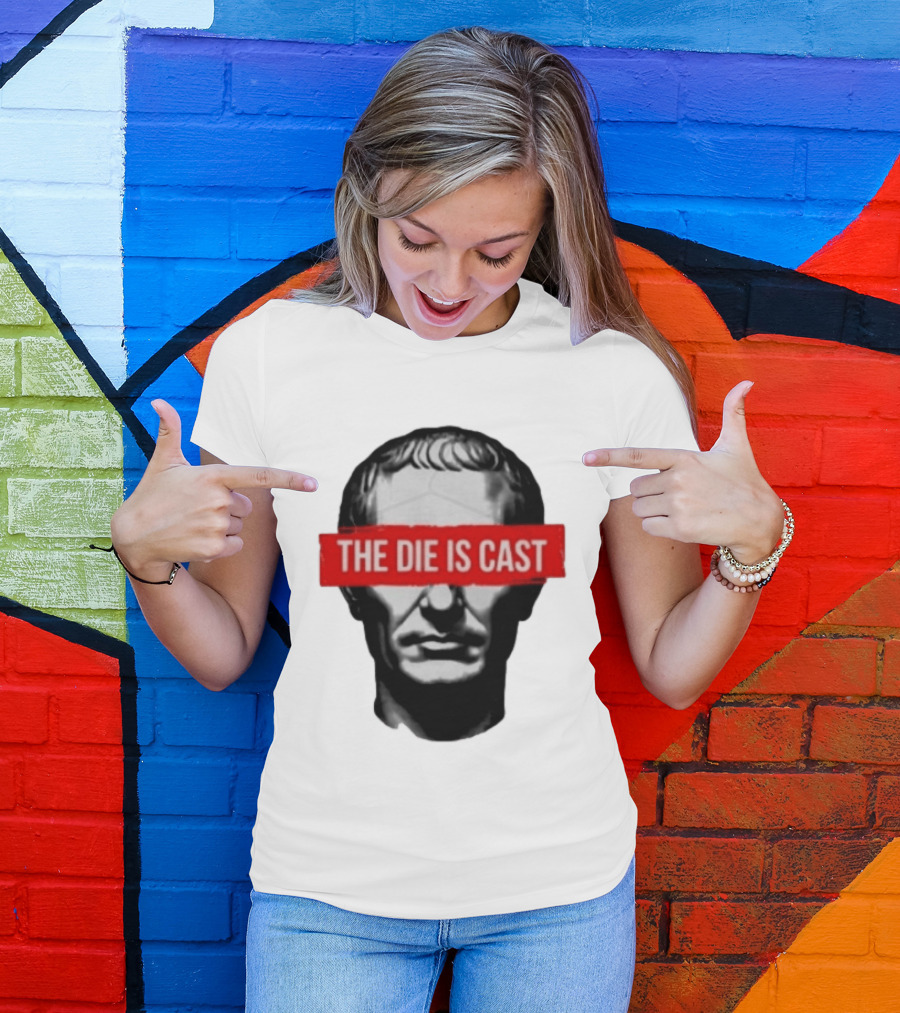 Julius Caesar The Die Is Cast Roman Historical Bust T-Shirt