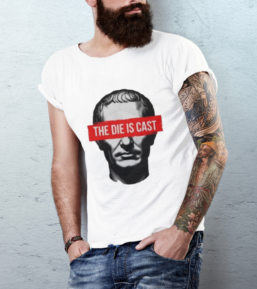 Julius Caesar The Die Is Cast Roman Historical Bust T-Shirt
