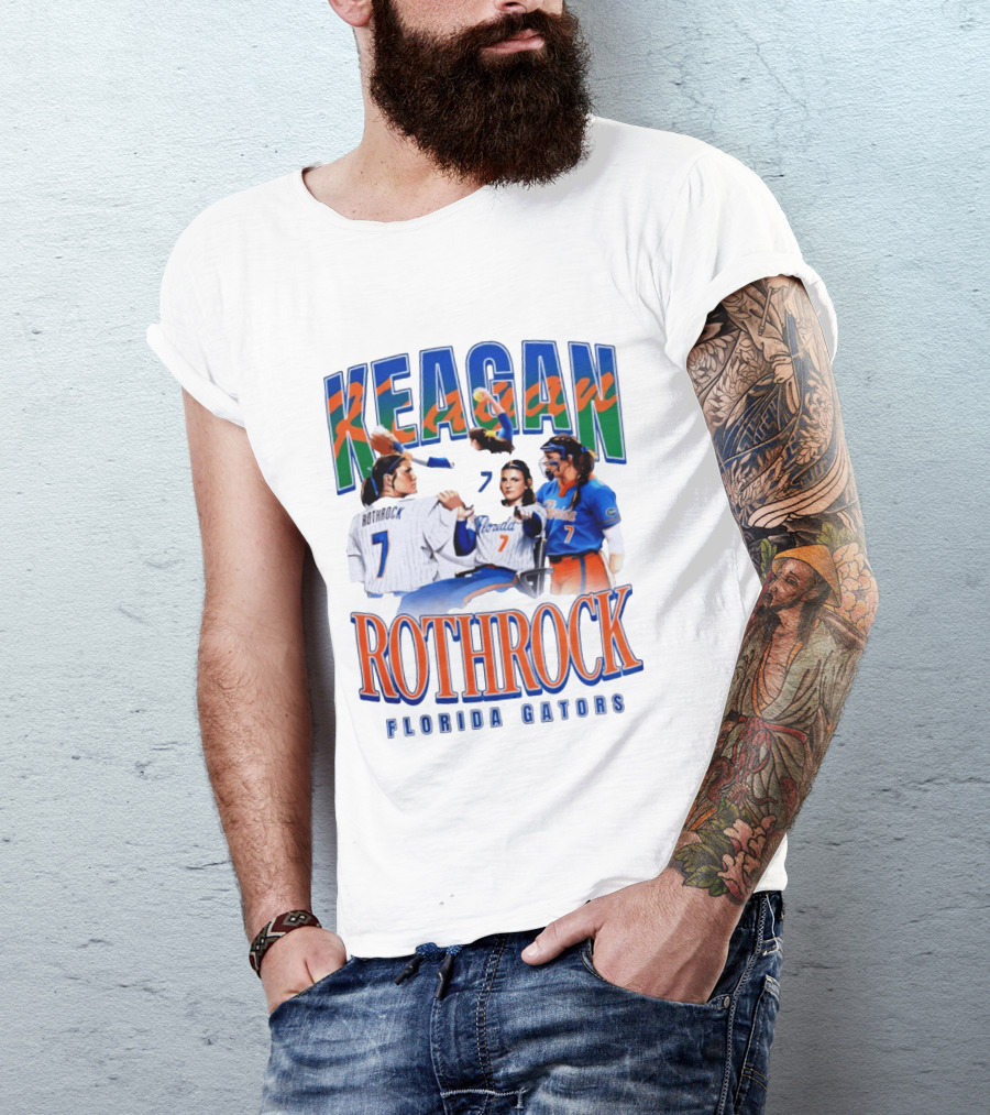 Keagan Rothrock Florida Gators Rothrock 7 Baseball Softball Athlete T-Shirt
