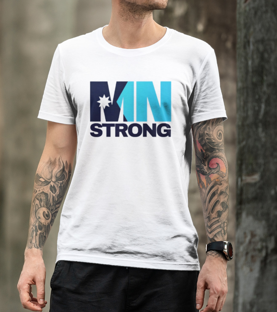 MN Strong Minneapolis Minnesota Kiss Cut Star T-Shirt