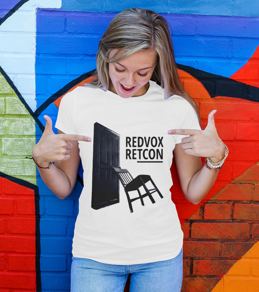 Red Vox Retcon Album Door And Chair T-Shirt