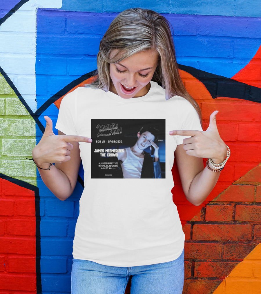 Hashtag Party With James PYPD Tour New York Crowd Mesmerized 07/08/2026 T-Shirt