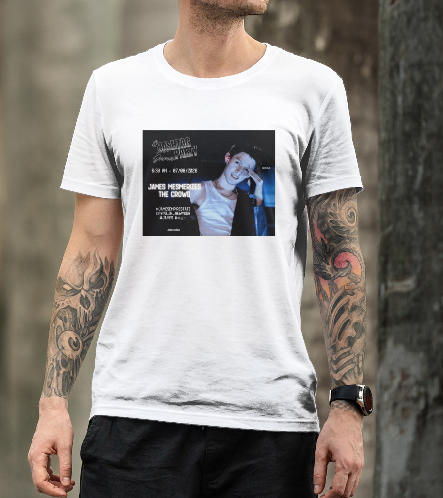 Hashtag Party With James PYPD Tour New York Crowd Mesmerized 07/08/2026 T-Shirt