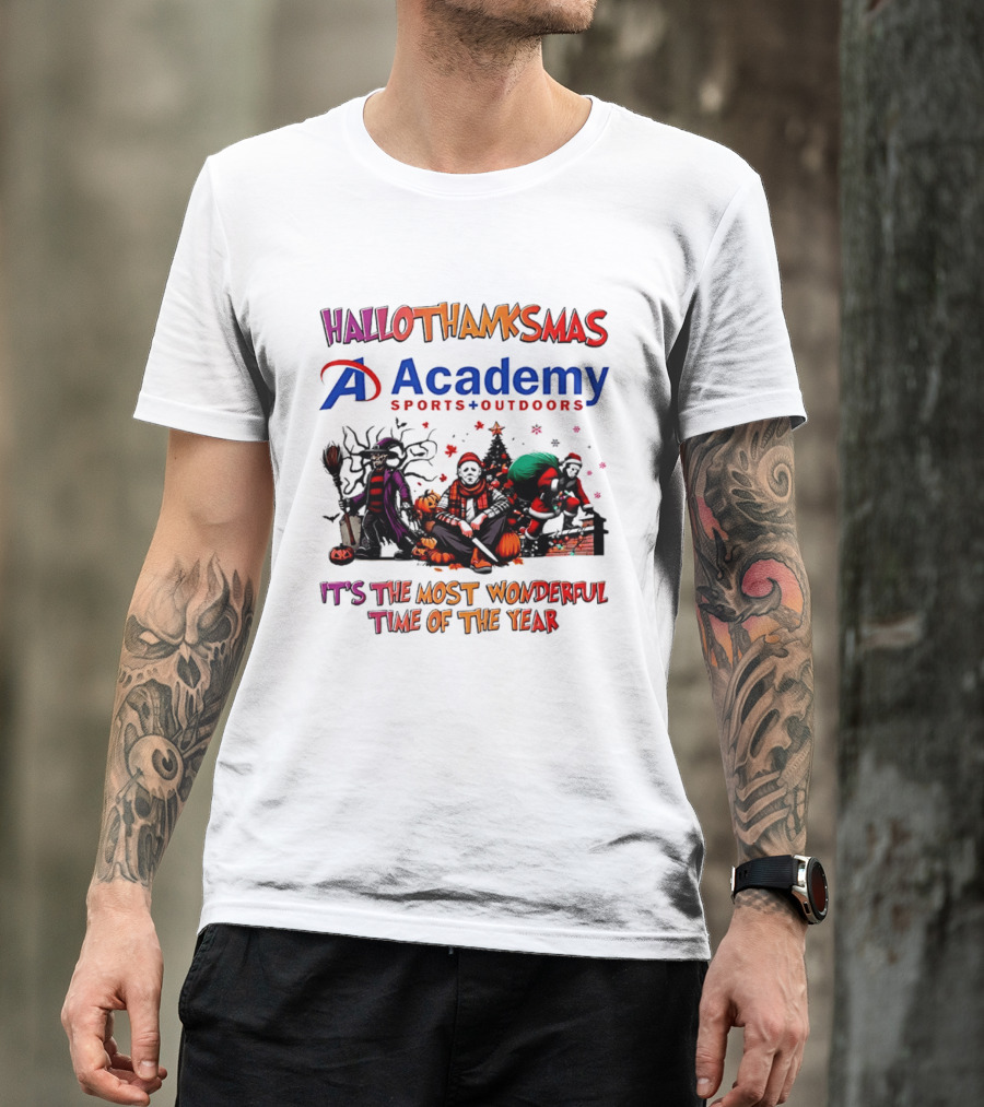 Hallothanksmas Academy Sports Outdoors It's The Most Wonderful Time T-Shirt