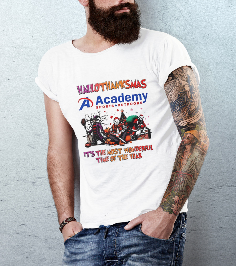 Hallothanksmas Academy Sports Outdoors It's The Most Wonderful Time T-Shirt