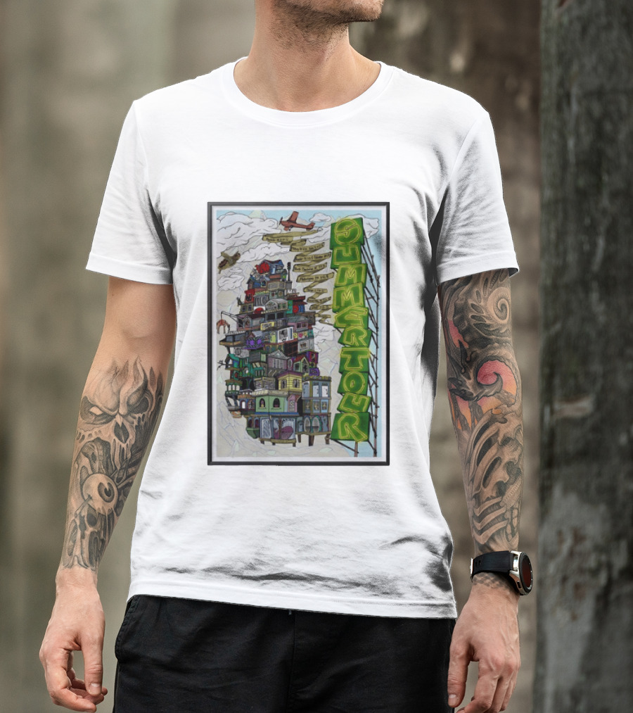 Phish Summer Tour 2025 With Signposts And Plane T-Shirt