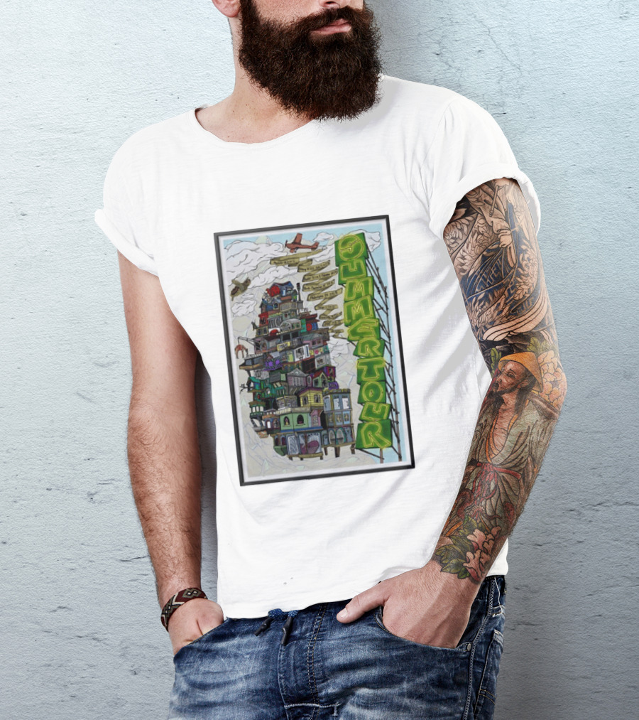Phish Summer Tour 2025 With Signposts And Plane T-Shirt
