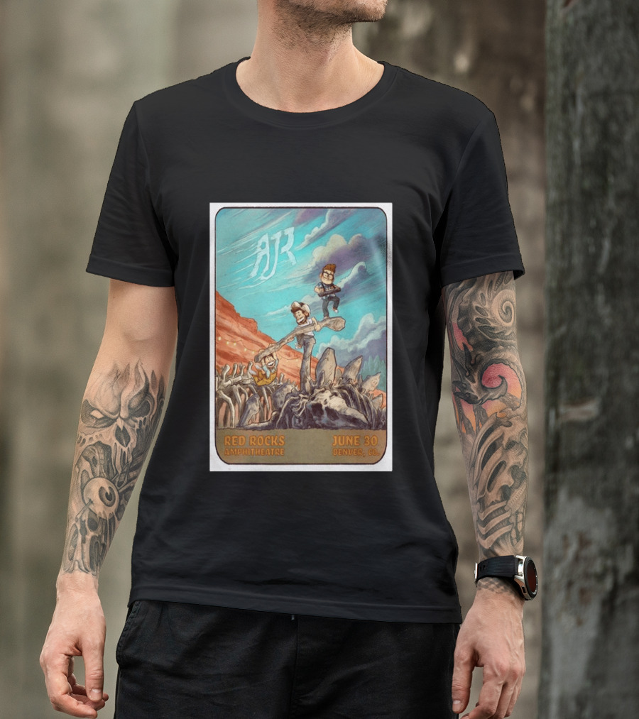 AJR Red Rocks Amphitheatre Denver June 30 2026 Morrison CO T-Shirt