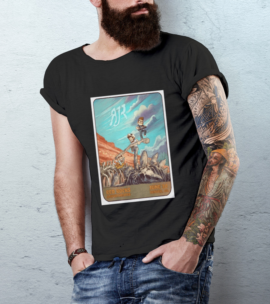 AJR Red Rocks Amphitheatre Denver June 30 2026 Morrison CO T-Shirt