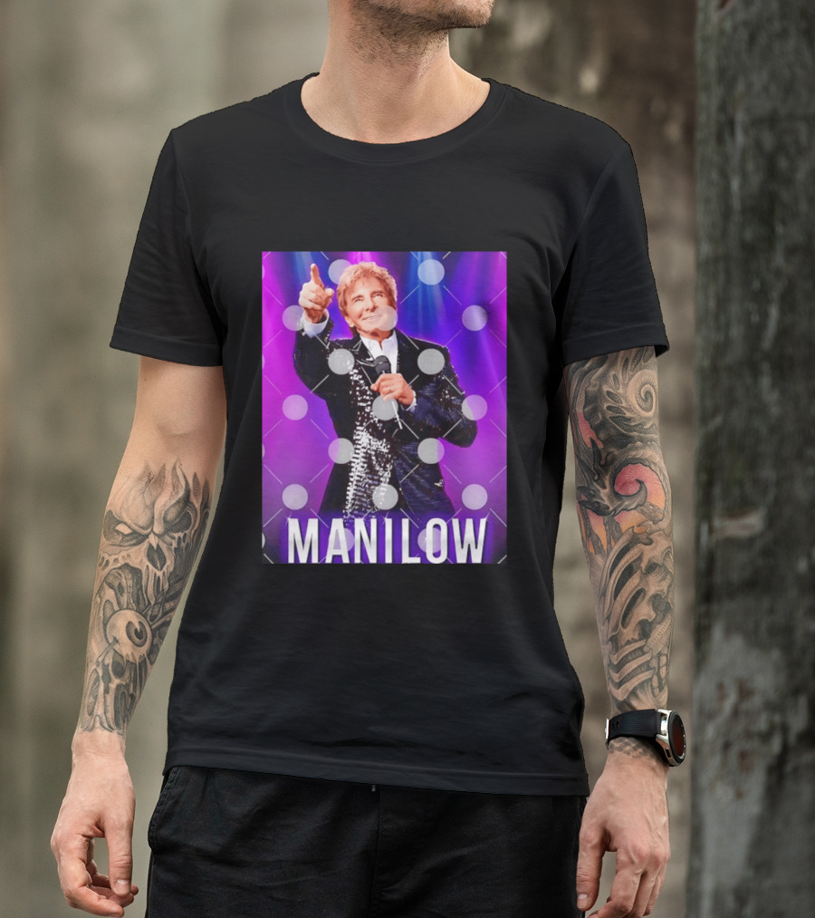 Barry Manilow Starry Stage Performance Concert T-Shirt