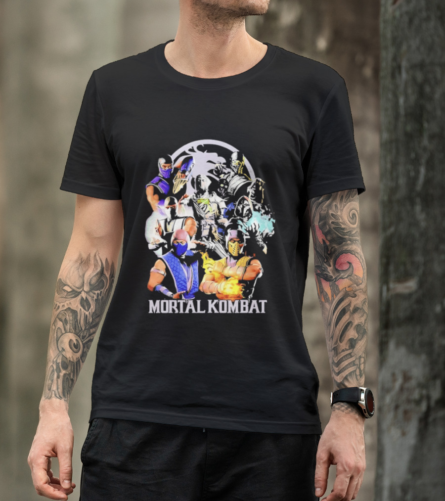 Mortal Kombat Sub Zero Ninja Characters Group T-Shirt