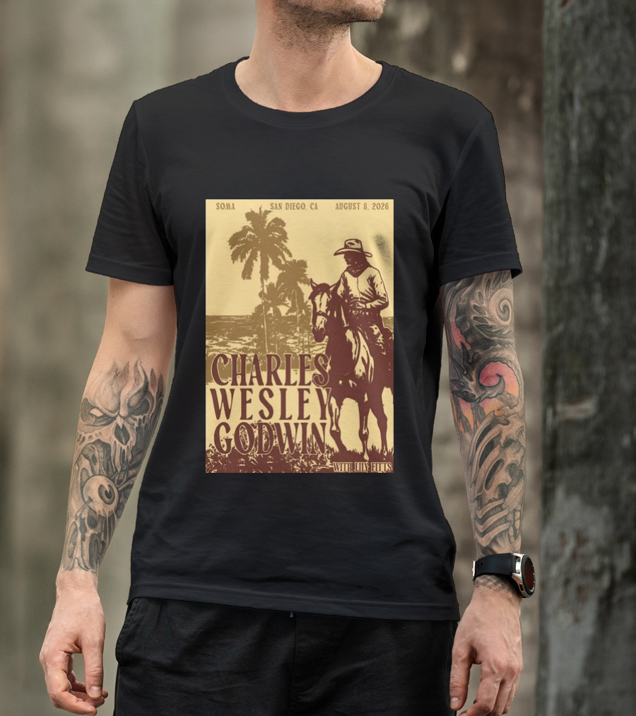 SOMA San Diego CA August 8 2026 Charles Wesley Godwin With Lilly Hiatt T-Shirt
