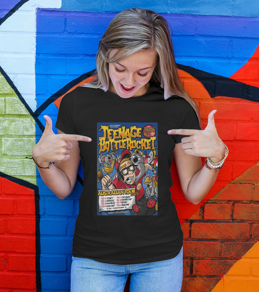 Teenage Bottle Rocket Australian Tour 2024 With Brendan Kelly Dates And Cities T-Shirt