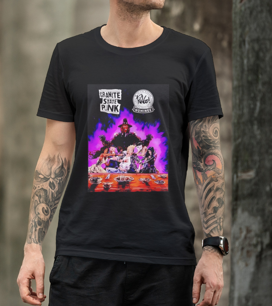 Granite State Punk Mike Wieringo Comic Book Industry Awards Nominee Vibrant Comic T-Shirt