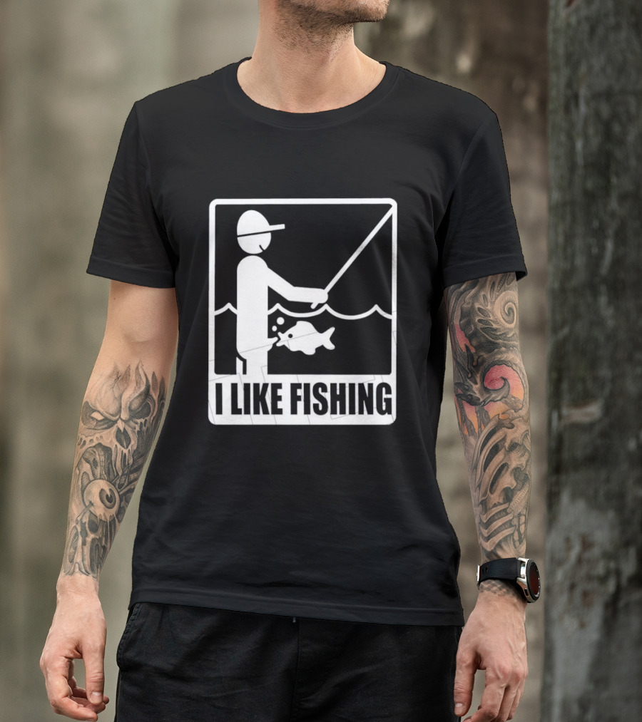 I Like Fishing Fisherman Angler Catching Fish T-Shirt