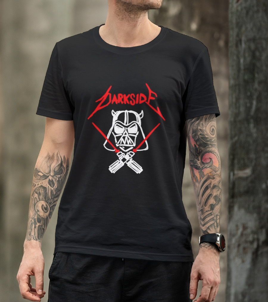 Darth Vader Join The Dark Side Metal Crossover Darkside Zwrocle Lightsabers T-Shirt