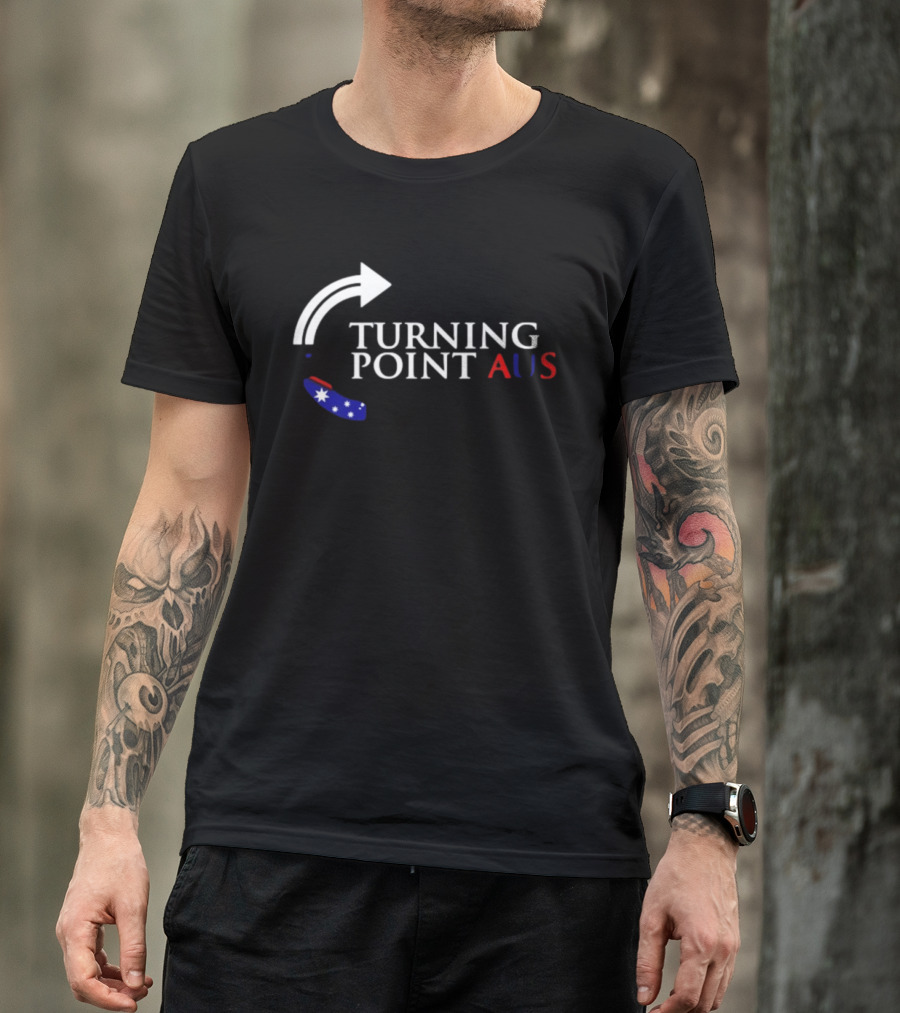 Turning Point AUS Boomerang Arrow Flag T-Shirt