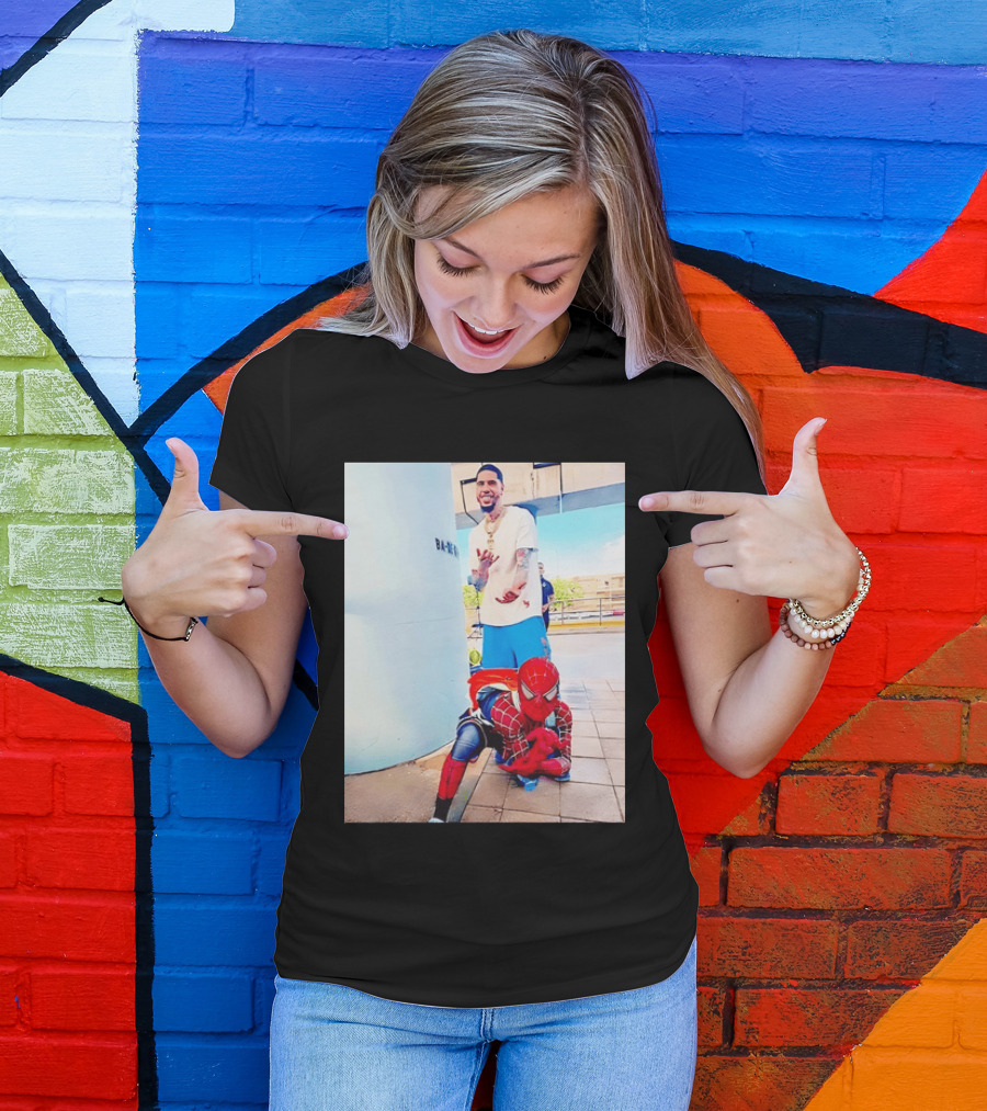 Jayson Tatum Spider Man Boston Celtics T-Shirt