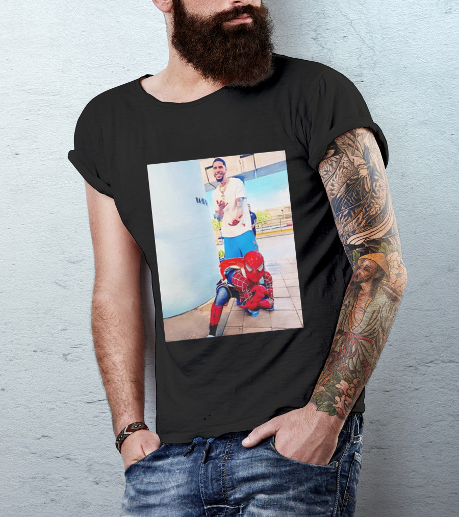 Jayson Tatum Spider Man Boston Celtics T-Shirt