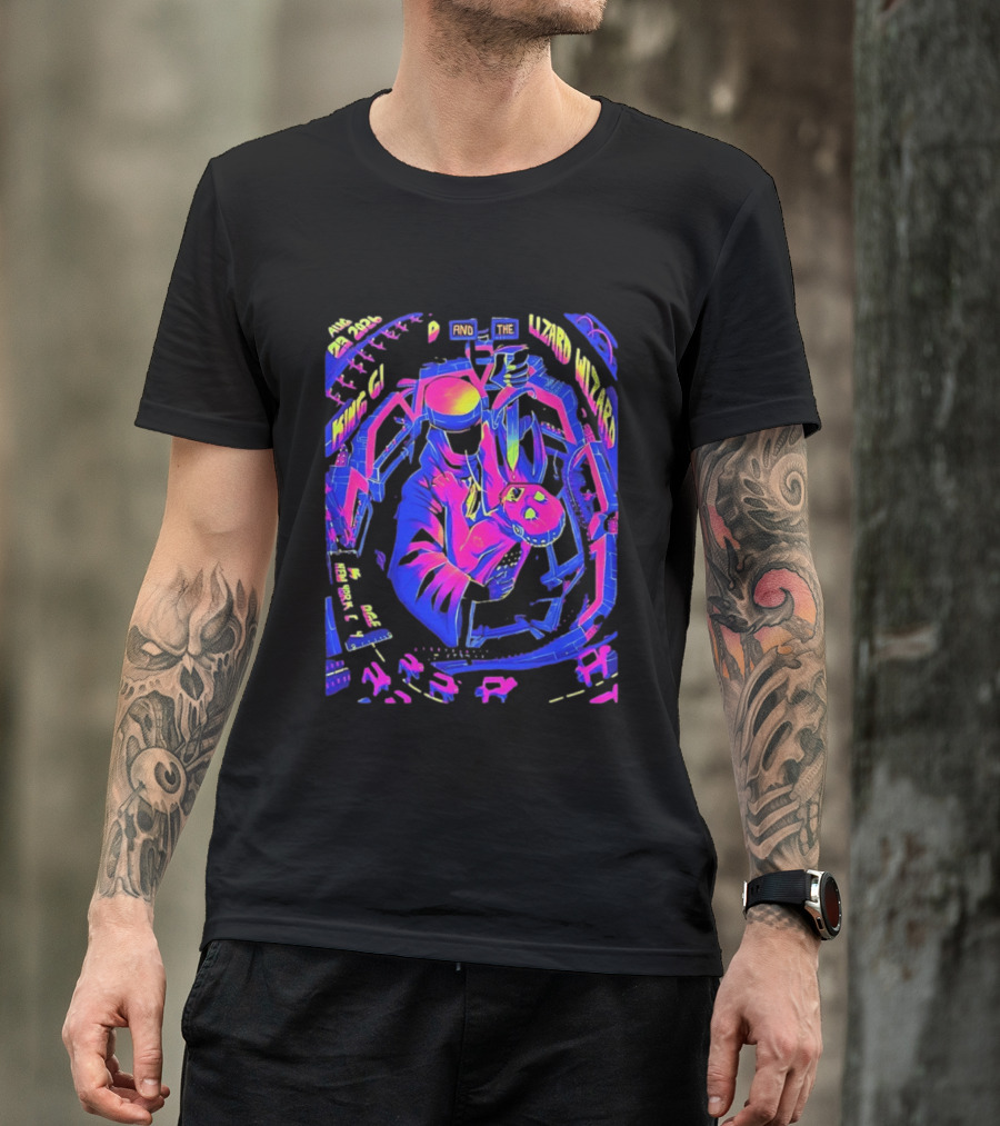 King Gizzard And The Lizard Wizard Aug 23 2024 New York City KS Bridge Concert T-Shirt