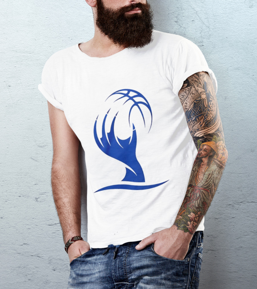Cleveland Sirens The Claw Basketball Blue Wave T-Shirt
