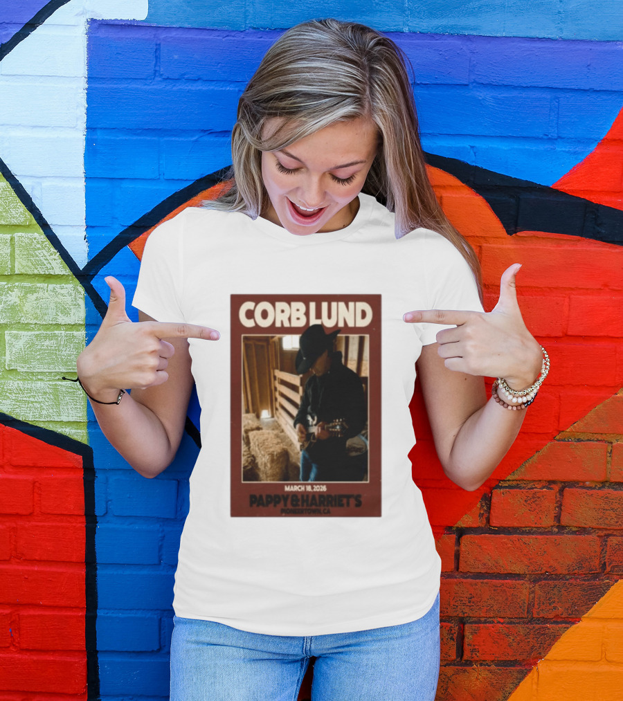 Corb Lund Live At Pappy & Harriet's Pioneertown CA March 18 2026 T-Shirt