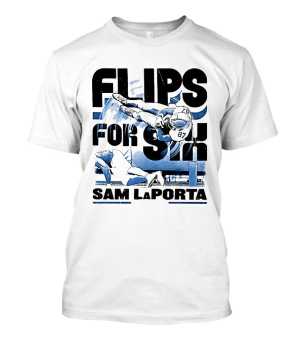 Sam Laporta Flips For Six Detroit Football T-Shirt