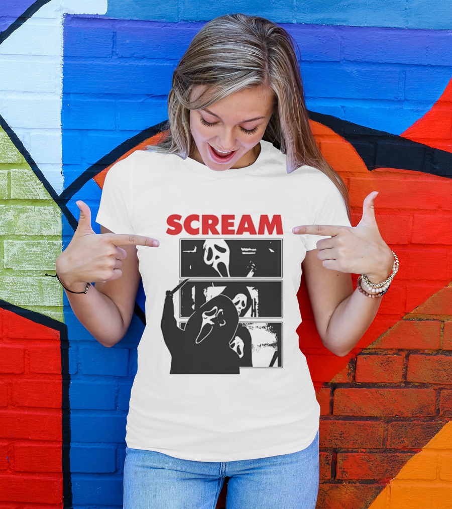 Scream Ghostface Slasher Horror Movie 90s T-Shirt