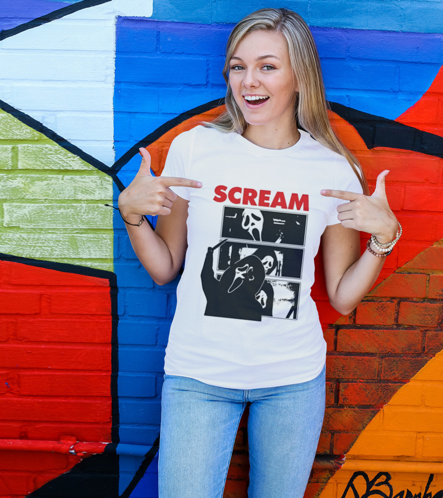 Scream Ghostface Slasher Horror Movie 90s T-Shirt