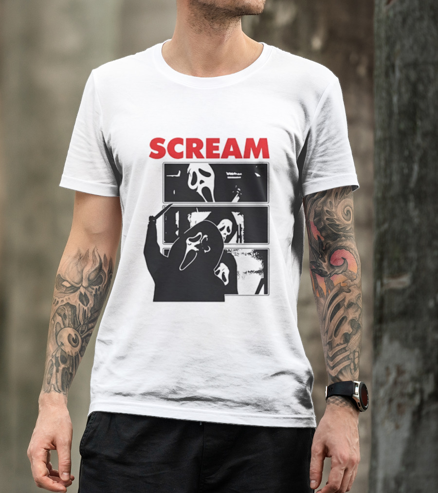 Scream Ghostface Slasher Horror Movie 90s T-Shirt