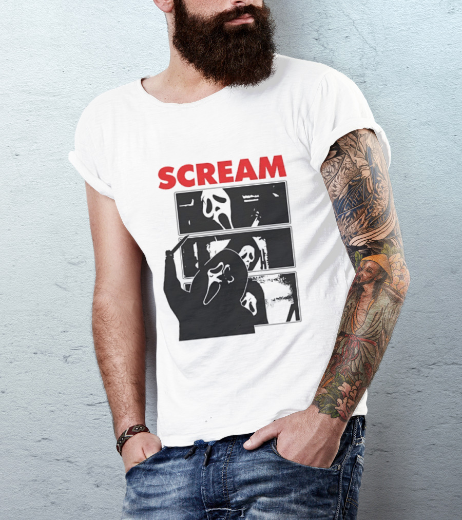 Scream Ghostface Slasher Horror Movie 90s T-Shirt