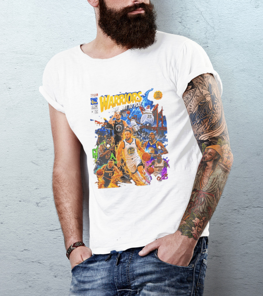 Golden State Warriors Come Out To Play Comic Book Marvel Oracle Arena T-Shirt