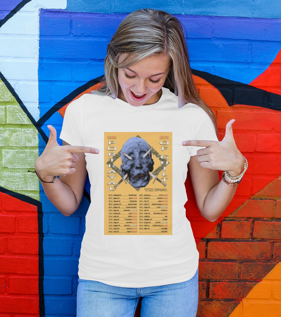 Portrayal Of Guilt Europe Tour 2025 Featuring Deafheaven Dates And Locations T-Shirt