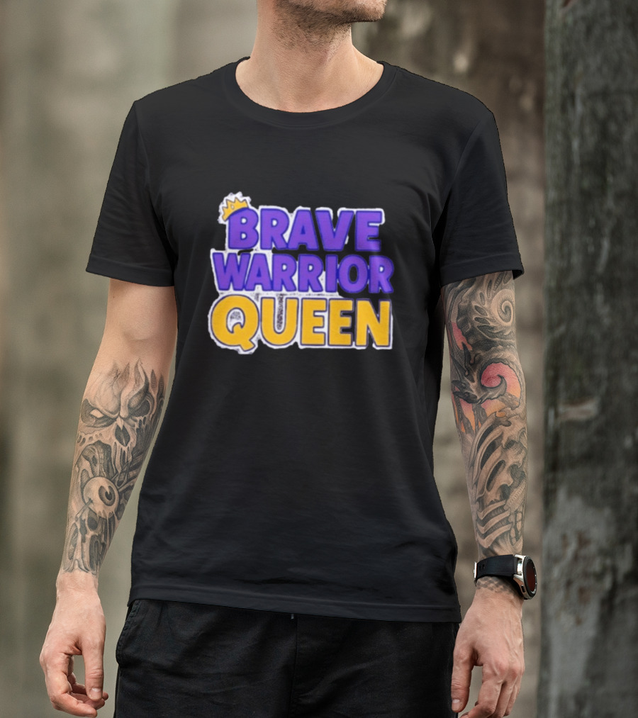 Brave Warrior Queen Crowned T-Shirt