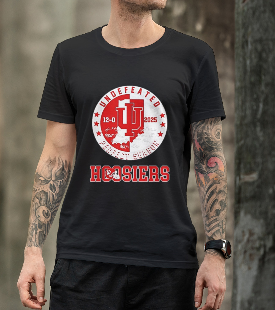 Indiana Hoosiers 12 0 Undefeated 2025 Perfect Season T-Shirt