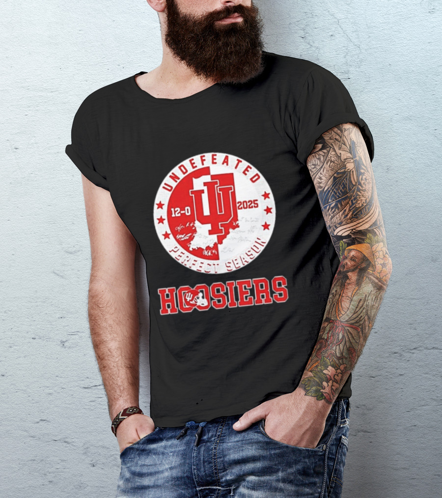 Indiana Hoosiers 12 0 Undefeated 2025 Perfect Season T-Shirt